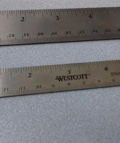 Westcott Stainless Steel Office Ruler with Non Slip Cork Base, 6-Inch (10414) 6 Inches 52 717tdyaoOtL