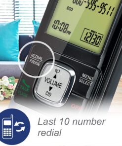 VTech CS6719-15 DECT 6.0 Phone with Caller ID/Call Waiting, 1 Cordless Handset, Blue 1 Handset 33 717teLgylNL