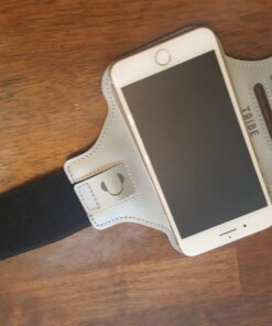 TRIBE Water Resistant Cell Phone Armband Case Running Holder for iPhone Pro Max Plus Mini SE (13/12/11/X/XS/XR/8/7/6/5) Galaxy S Ultra Plus Edge Note (21/20/10/9/8/7/6/5) Adjustable Strap & Key Pocket Grey S: iPhone Mini/8/7/6/5/4/3/SE/Galaxy Mini 29 717tlJ6yRHL