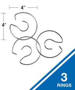 Carson Dellosa Double Pocket Chart Ring Set Pocket Chart Accessory (158015) Silver Metal 5 717tpGlMmjL