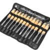 eoocvt 12pcs Wood Carving Chisel Set Woodworking Professional Hand Tool Gouges 11 717tsXlUxqL