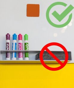 Premium Magnetic Dry Erase Erasers | 12-Pack | Magnetic Whiteboard & Chalkboard Erasers | Dry Erasers for White Boards | Perfect Erasers for the Classroom, Home or Office! Light Blue, Green and Orange 11 717uZ76cbL