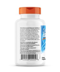 Doctor's Best Curcumin Phytosome with Meriva, Non-GMO, Vegan, Gluten Free, Soy Free, Joint Support, 500 mg 60 Veggie Caps Unflavored 60VC 10 717uo9oMBcL