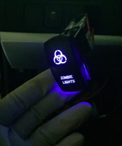 MicTuning MIC-LSZ1, 5 Pin Zombie Rocker Switch On-Off LED Light 20A 12V, Blue 29 717vJoG4utL