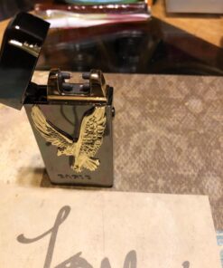 Kivors USB Rechargeable Flameless Lighters Windproof Electronic Zinc Plasma Dual Pulse Arc Lighter Eagle Lighters for Candle Camping BBQs Business Gift 14 717vLe380AL