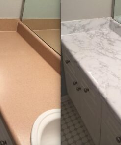 ROSEROSA Peel and Stick PVC Faux Marble Self-Adhesive Wallpaper Covering Counter Top Shelf Liner Napoleon (PGS408 : 2.00 Feet X 6.56 Feet) 66 717wFtnurmL