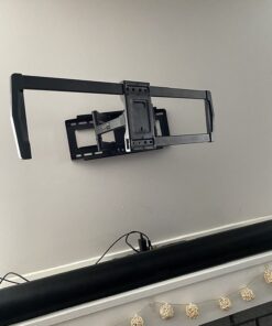 MOUNTUP UL Listed Full Motion TV Wall Mount for Most 42-82 inch TVs with Articulating Swivel and Tilt, TV Mount Max VESA 600x400mm, Holds up to 100lbs Fits 16" Stud MU0028 63 717x6d519JL