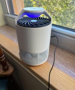 Katchy Indoor Insect Trap - Catcher & Killer for Mosquitos, Gnats, Moths, Fruit Flies - Non-Zapper Traps for Inside Your Home - Catch Insects Indoors with Suction, Bug Light & Sticky Glue (White) Original White 35 717xfOM2z0L 1