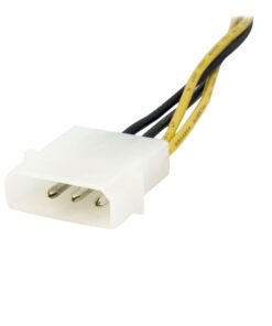 StarTech.com 6 Inch 4 Pin to 8 Pin EPS Power Adapter with LP4 - F/M - ATX to EPS Power Adapter (EPS48ADAP), Black 7 717xg4AfSNL