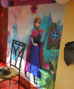 Disney Frozen Birthday Party Scene Setters Wall Decorating Kit (5 Pack), Multi Color, 59" x 65". 20 717xj4UuneL