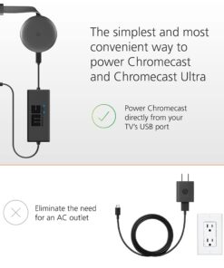 Mission USB Power Cable for Chromecast and Chromecast Ultra (CHROMECAST NOT Included) 15 717xxe4jTCL