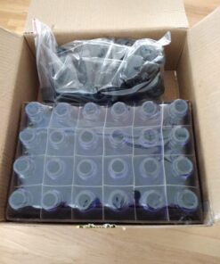 Vivaplex 24, Cobalt blue, 15 ml (1/2 oz) Glass Bottles, with Glass Eye Droppers 43 717yOfPeuL