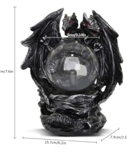ANQIA Plasma Ball Lamp Touch Sensitive,Party Magical Electrostatic Red Color Crystal Ball for Halloween (Evil Dragon) 15 717ylZMkUGL