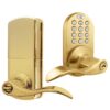 MiLocks TKL-02P Digital Lever Handle Door Lock with Keyless Entry via Keypad Code for Interior Doors, Polished Brass Finish, TKL-02P 9 717yzGcnQJL