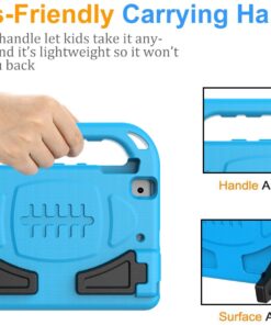 BMOUO Kids Case for iPad Mini 4/iPad Mini 5, iPad Mini 4/5 Case - Built-in Screen Protector, Shockproof Handle Convertible Stand Kids Case for iPad Mini 5th/4th Generation 7.9", Blue 15 717z7FTGGYL