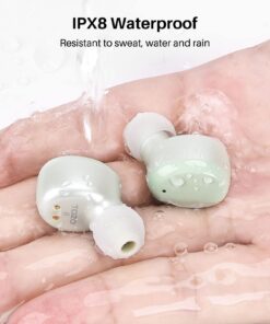 TOZO T6 True Wireless Earbuds Bluetooth 5.3 Headphones Touch Control with Wireless Charging Case IPX8 Waterproof Stereo Earphones in-Ear Built-in Mic Headset Premium Deep Bass Green Classic Edition 30 717zb1fm8gL