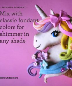 Satin Ice Gold Shimmer Fondant, Vanilla, 1 Pound 1 Pound (Pack of 1) 24 717znmZY4QL