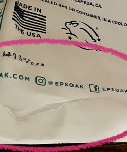 Epsoak Epsom Salt 19 lb Resealable Bulk Bag, Magnesium Sulfate USP. Unscented, Made in The USA, Cruelty-Free Certified 19 Pound (Pack of 1) 29 717zvsasdQL 1