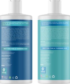 Volumizing Biotin Shampoo and Conditioner Set - Sulfate Free Shampoo and Conditioner for Dry Damaged Hair Care - Thinning Hair Shampoo and Conditioner with Nourishing Biotin and Rosemary Oil (8oz) 8.00 Fl Oz (Pack of 2) 22 717zxuWJAFL