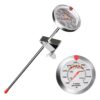 Candy Thermometer Deep Fry/Jam/Sugar/Syrup/Jelly Thermometer with Stainless Steel Large 2" Dial & 9" Accurate Sensitive Long Probe Oil Thermometer Cooking Thermometer Candy DeepFry Thermometer-9 Inch Probe 13 717zxx8LR9L