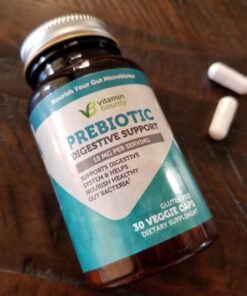 Vitamin Bounty Prebiotic Fiber Digestive Support - Gut Health Supplements for Women and Men, Dietary Fiber, Supports Digestive Health, Probiotics for Women & Men for Gas Relief - 60 Capsules 35 718 VBK7ZgL