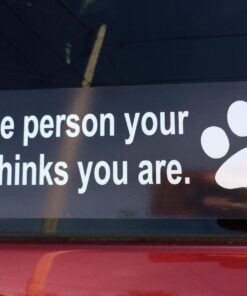 Alternative view of StickerJOE Be The Person Your Dog Thinks You Are Bumper Sticker 9" X 3"
