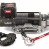 WARN 87800 M8000-S Series Electric 12V Winch with Synthetic Rope: 3/8" Diameter x 100' Length, 4 Ton (8,000 lb) Pulling Capacity 21 718 cBlGlKL