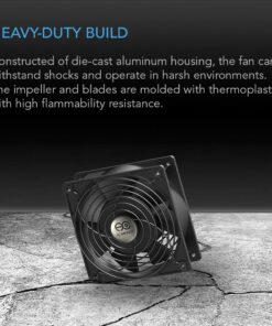 AC Infinity AXIAL 1225, Quiet Muffin Fan, 120V AC 120mm x 25mm Low Speed, UL-Certified for DIY Cooling Ventilation Exhaust Projects 25 718 t jhaYL