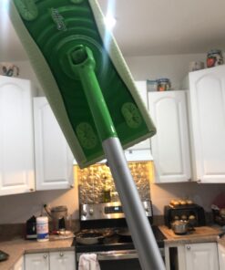 Swiffer Sweeper 2-in-1 Mops for Floor Cleaning, Dry and Wet Multi Surface Floor Cleaner, Sweeping and Mopping Starter Kit, Includes 1 Mop + 19 Refills, 20 Piece Set 40 7180jzWeXL