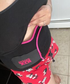 Perfotek Waist Trainer for Women Lower Belly - Waist Trimmer Belt Sauna Tummy Toner Low Back and Lumbar Support with Sauna Suit Effect (Large Pink) Large 27 7180qxYW26L