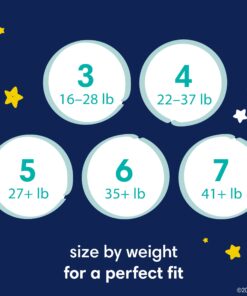 Pampers Swaddlers Overnights Diapers - Size 5, 88 Count, Disposable Baby Diapers, Night Time Skin Protection 25 7181EYsPrPL