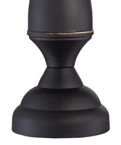 Regency Hill Ben Farmhouse Traditional Table Lamps 25" High Full Size Set of 2 Dark Bronze Brown Metal Beige Linen Drum Shade Decor for Living Room Bedroom House Bedside Nightstand Home Office 22 7182UGNGxL