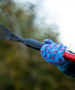 G & F Products 1823-3 JustForKids Soft Jersey Kids Garden Gloves, Kids Work Gloves, 3 Pairs Green/Red/Blue per Pack 16 71836G8QYsL