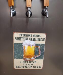 Desperate Enterprises Beer Believe in Something Tin Sign USA 40x31 cm S2390 15 7183ZJ1C1mL