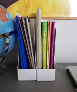 Amazon Basics Rectangular Plastic Desk Organizer, Magazine Rack, White, 2-Pack Magazine Rack, 2-Pack 27 7183r6H2SAL