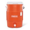 Igloo Portable Sports Cooler Water Beverage Dispenser with Flat Seat Lid Orange 5 Gallon 20 71843SkPIrL