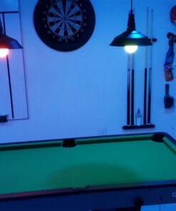 Action Standard 6 Pool Cue Stained Wood Wall Rack with Clips Midnight 19 7184s4N0O L