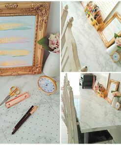 ROSEROSA Peel and Stick PVC Faux Marble Self-Adhesive Wallpaper Covering Counter Top Shelf Liner Napoleon (PGS408 : 2.00 Feet X 6.56 Feet) 72 71869YwPkJL