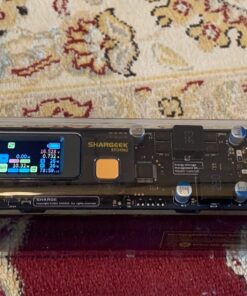 Shargeek Portable Charger, Storm 2 100W 25600mAh Laptop Power Bank, World's First See Through Battery Pack with IPS Screen, DC & 2 USB C & USB Ports for MacBook Pro/Dell XPS, iPad/iPhone 13 and More 45 7186htcjUSL