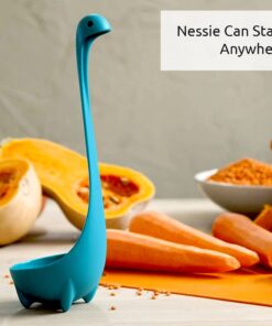 OTOTO Nessie Ladle Spoon - Turquoise Cooking Ladle - Cooking Gifts - Use for Serving Soup, Stew, Gravy & Chili - High Heat Resistant Loch Ness Stand Up Soup Ladle 29 7187PkHUMJL