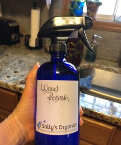 Empty Blue Glass Spray Bottles (2 Pack) - BPA Free - Large 16 oz Refillable Bottle for Plants, Pets, Essential Oils, Cleaning Products - Black Trigger Sprayer w/Mist and Stream Settings 30 7187rVERxbL