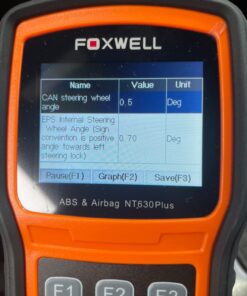 FOXWELL NT630 Plus OBD2 Scanner Diagnostic Tool, Car Code Reader ABS Scan Tool Bleeding Brake SRS Scanner Bidirectional Control with Airbag Light Reset SAS Calibration Oil Light EPB Service 58 71889E3COFL