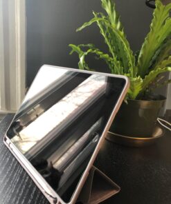 Soke iPad 6th/5th Generation Case with Pencil Holder, Smart iPad 9.7 inch Cases Trifold Stand with Shockproof Soft TPU Back Cover and Auto Sleep/Wake Function for Apple iPad 2018/2017, Violet 74 7188ASecGZL