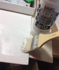 Alternative view of 3 Large Area Soft Wash Paint Brushes~gesso, Basecoating