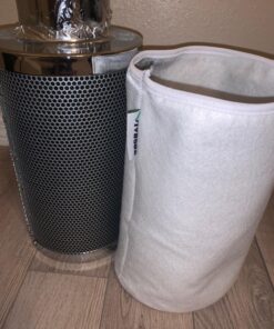 VIVOSUN Ventilation Kit 4 Inch 203 CFM Inline Duct Fan with 4"x 14" Carbon Filter Odor Control System with Australia Virgin Charcoal for Grow Tent Ventilation Z4 w/ carbon filter 37 7188qILDPuL