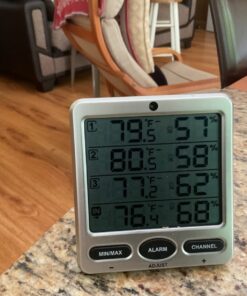 Ambient Weather Wireless Indoor/Outdoor 8-Channel Thermo-Hygrometer with Four Remote Sensors WS-10-X4 15 71899P3pC1L