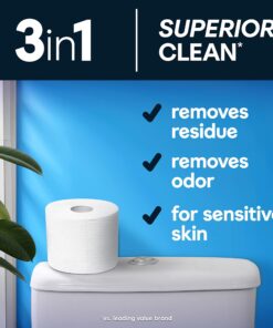 Cottonelle Ultra Clean Toilet Paper with Active CleaningRipples, 1-Ply, 24 Family Mega Rolls (4 Packs of 6) (24 Family Mega Rolls = 132 Regular Rolls), 388 Sheets per Roll, Packaging May Vary 23 7189Fcu8diL