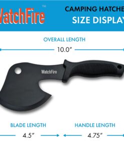 WatchFire 10” Black Camping/Survival Axe-Head Hatchet with Nylon Sheath (210921) 9 7189bDuz3SL