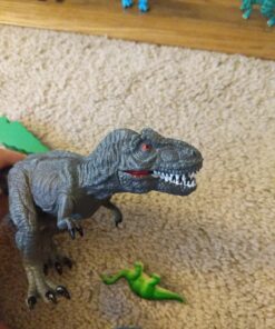 JOYIN Kids Dinosaur Toy, 18 Pcs 6" to 9" Realistic Dinosaur Figures with Movable Jaws Including T-Rex, Triceratops, Velociraptor, Etc, Kids Dinosaur Educational Toys, Christmas Birthday Gifts for Kid 47 7189zSRqyFL