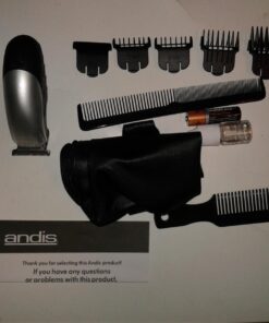 Andis 24870 Trim 'N Go Cordless Beard/Hair Trimmer Kit for Beard, Mustache, Stubble, Ear & Body Grooming – Close Cutting T-blade Zero Gapped - Black/Silver, 14-Piece (24870) 14 Piece Set 23 718AeUrWwRL